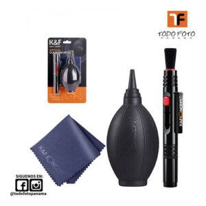 K&F Concept Kit de limpieza de c&aacute;mara 3 en 1