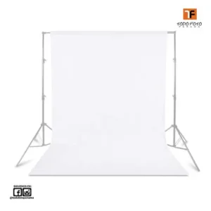Fondo de tela 3mx6m color blanco w0306