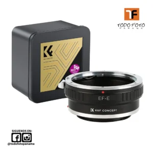 KF06.263 Adaptador de montura para lentes Canon EOS EF y EF-S a cuerpo de cámara Sony DSLR