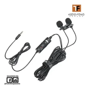 Boya by-m1dm doble micr&oacute;fono lavalier omnidireccional
