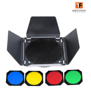 Godox bd-04 kit barn door para reflector de 7"