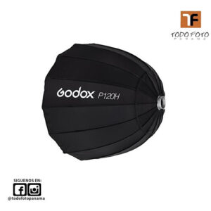 Godox p120h caja de luz parab&oacute;lica profunda 120cm para flash v&iacute;deo estudio