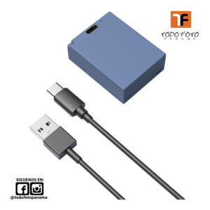 SmallRig 5062 Bater&iacute;a recargable USB-C para c&aacute;mara FUJIFILM NP-W126S (azul)
