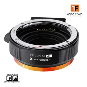 Adaptador de lente de enfoque autom&aacute;tico para lentes Canon EOS EF/EF-S a c&aacute;mara sin espejo Canon EOS M - KF06.464