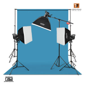Kit Godox SL-60IID luz led para foto y v&iacute;deo, con fondo y soporte y softbox