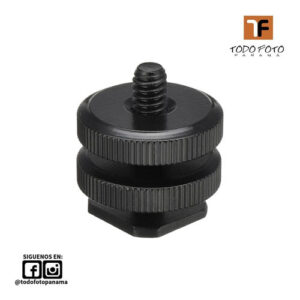 Tornillo  adaptador de montaje de zapata caliente de 1/4 pulgadas
