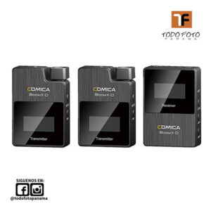 Comica audio boomx-d d2 sistema de micr&oacute;fono inal&aacute;mbrico digital ultracompacto para 2 personas c&aacute;maras sin espejo/dslr (2,4 ghz) boomx-d-d2