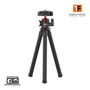 ULANZI MT-33 Trípode flexible tipo pulpo con rótula esférica de doble zapata fría