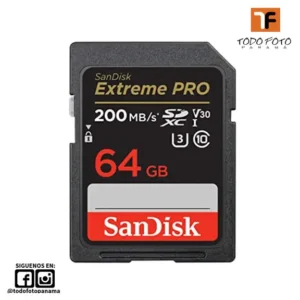 SanDisk Tarjeta de memoria Extreme PRO SDXC UHS-I de 64 GB