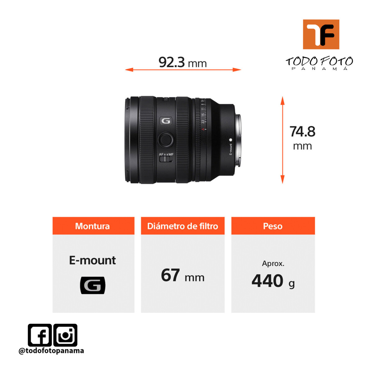Sony FE 24-50mm f/2.8 | SEL2450G - Imagen 3
